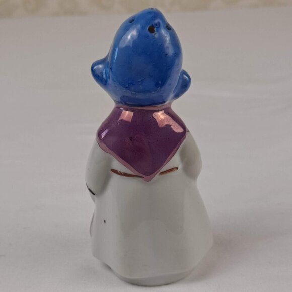 Vintage Dutch Boy and Girl Salt & Pepper Shakers Iridescent Glazed Ceramic Japan - Picture 6 of 13